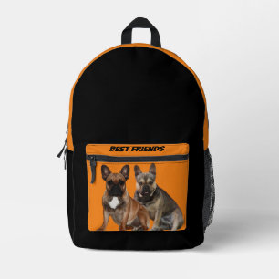 French Bulldoggen Printed Backpack