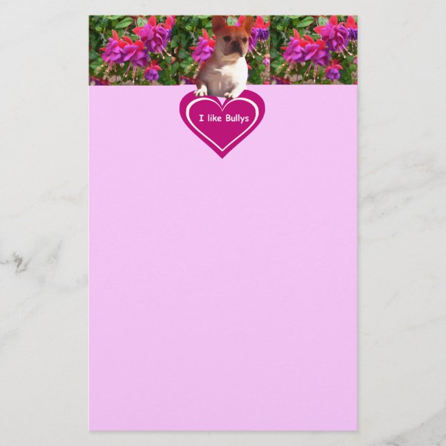 French Bulldoggen Stationery (Front)
