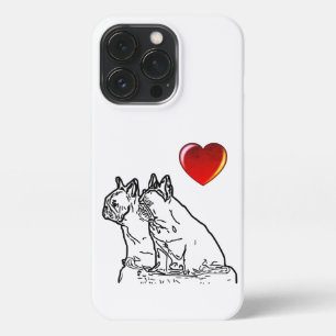 French bulldoggen two friends iPhone 13 pro case