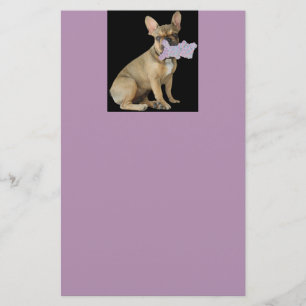 French Bulldoggen writing paper