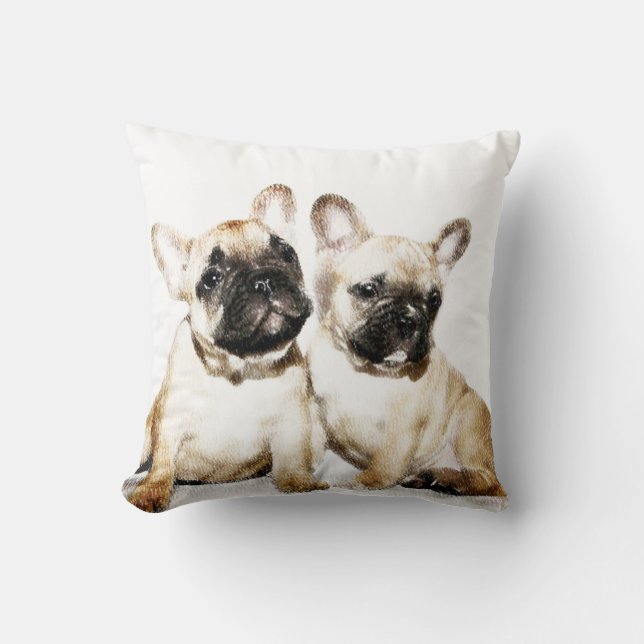 French Bulldogs American Mojo pillow (Front)