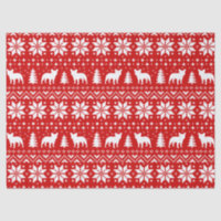 French Bulldogs Christmas Sweater Style Pattern