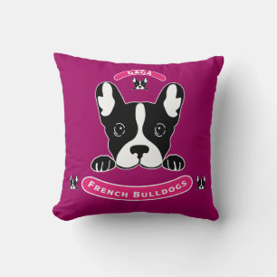 French Bulldogs - Cut Little Dogs Cushion