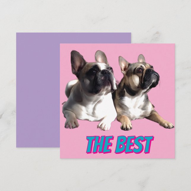 French Bulldogs French Bulldog the Best Invitation (Front/Back)