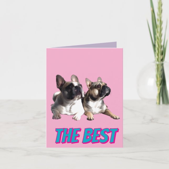 French Bulldogs French Bulldog the Best Invitation (Front)