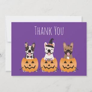 French Bulldogs Halloween Thank You