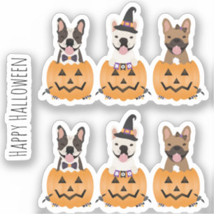 French Bulldogs Happy Halloween