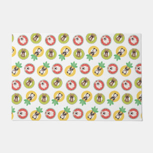 French Bulldogs In Fruit Pool Floats Pattern Doormat