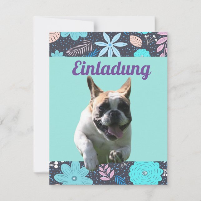 French Bulldogs Invitation French Bulldog (Front)