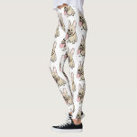 French Bulldogs Pattern Funny Frenchie Dog Lover's Leggings<br><div class="desc">Funny French Bulldogs Leggings. Show off your love for Frenchies in comfort and style with these fun pattern leggings. Perfect for the gym, yoga, or relaxing at home with your dog. These novelty print leggings make a cool gift for Frenchie moms. Visit Jenn's Doodle World for even more dog breed...</div>