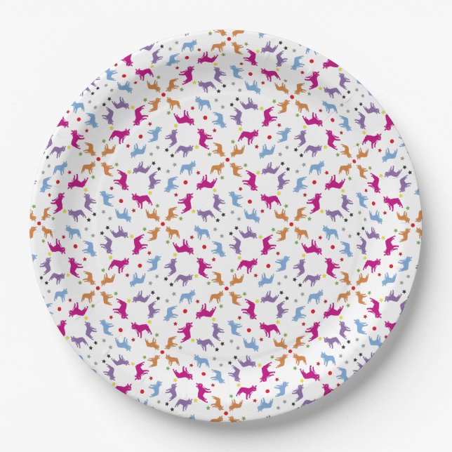 French Bulldogs Pattern plates (Front)