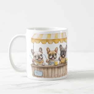 French Bulldogs Running A Lemonade Stand Coffee Mug