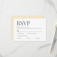 French Butter Yellow Qr Code Meal Choice Wedding