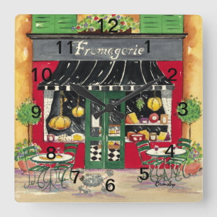 French Cafe Acrylic Wall Clock