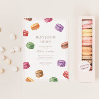 French Cafe Patisserie Macarons Sweet Baby Shower