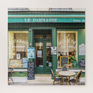 French cafes: Versailles cosy scene. Jigsaw Puzzle