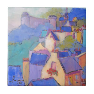 French Castle Art Tile