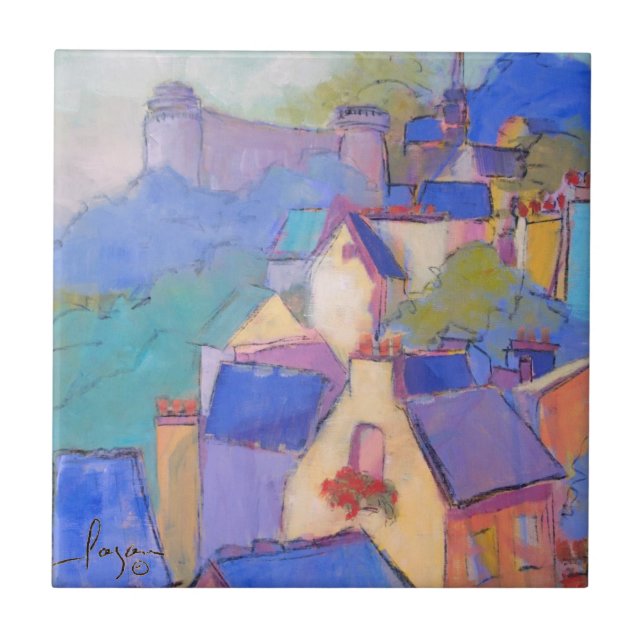 French Castle Art Tile (Front)