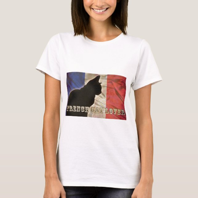 FRENCH CAT LOVER T-Shirt (Front)
