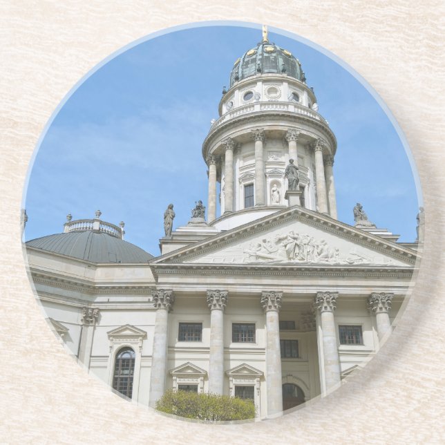 French Cathedral in Berlin Coaster (Front)