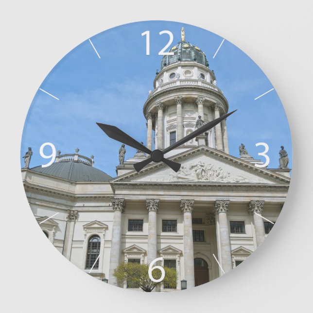 French Cathedral in Berlin Large Clock (Front)