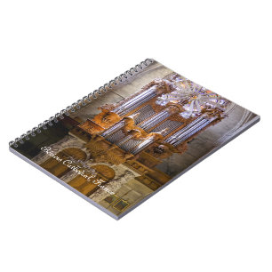 French cathedral organ notebook