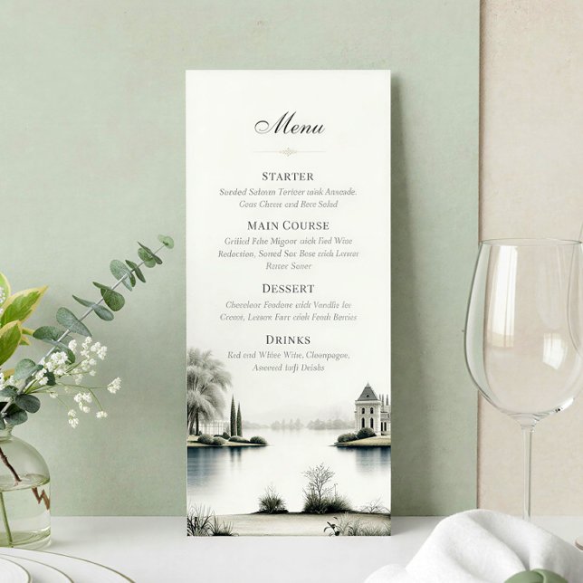 French Château Secret Garden Wedding Menu (Creator Uploaded)