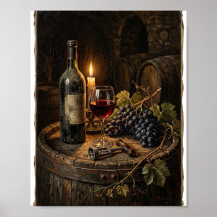 French Chateau Wine Cellar Cask II Poster