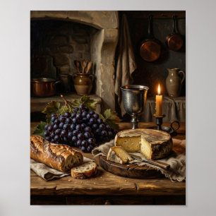 French Chateau Wine Cheese Cellar I Poster