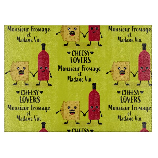 French cheese and wine gifts   cutting board (Front)