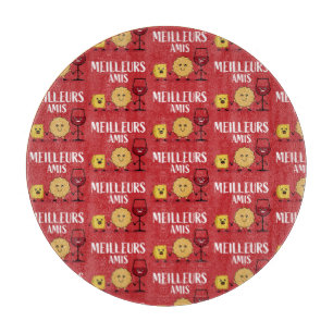 French cheese lovers cutting board