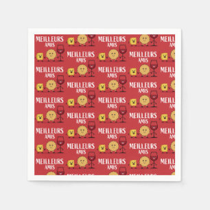 French cheese lovers  napkin