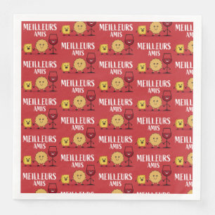French cheese lovers napkin