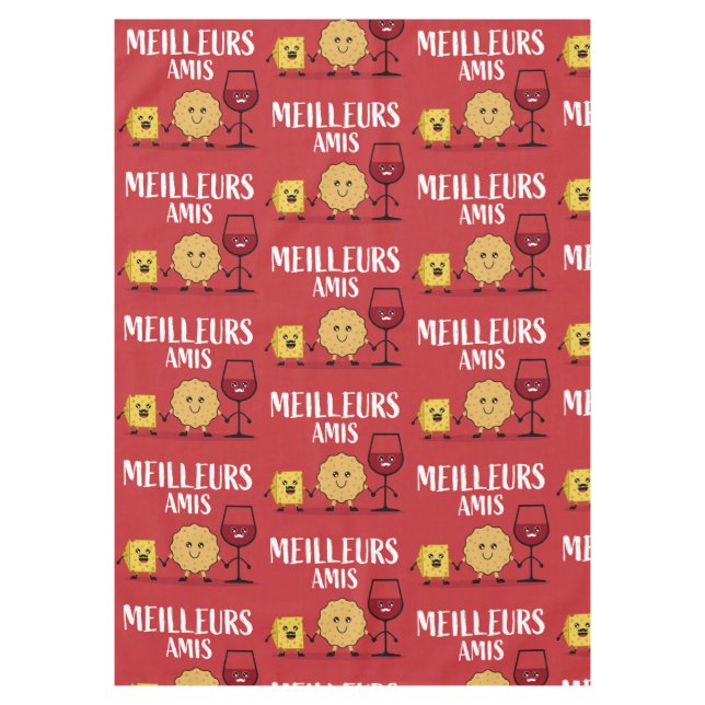 French cheese lovers  tablecloth (Front)