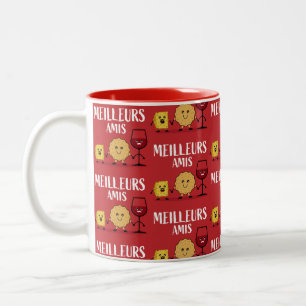 French cheese lovers  Two-Tone coffee mug