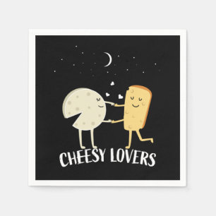 French Cheesy Lovers Cheesy Lovers Napkin