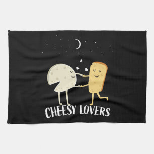 French Cheesy Lovers Cheesy Lovers Tea Towel