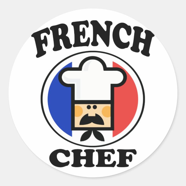 French Chef Classic Round Sticker (Front)
