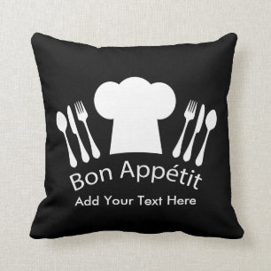 French Chef Hat Gourmet Cook Cushion