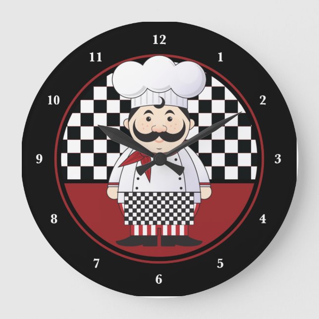 French Chef Large Clock (Front)