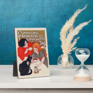 French Chocolate Party Steinlen Art Plaque