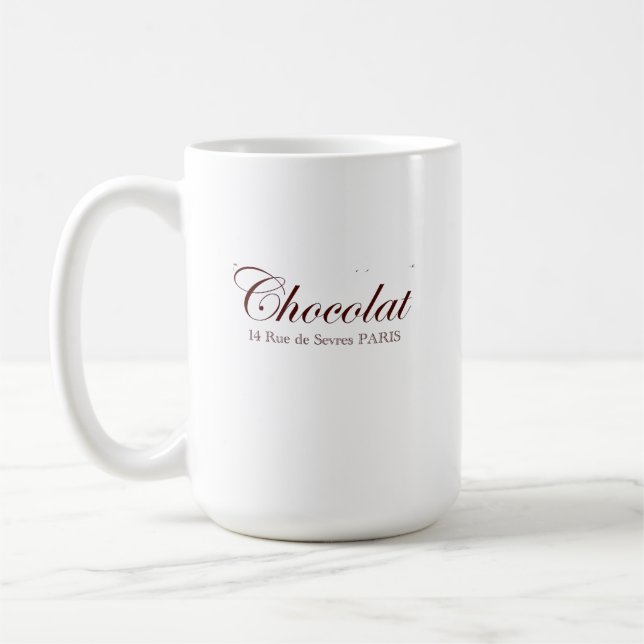 French Chocolate Vintage Paris Mug (Left)