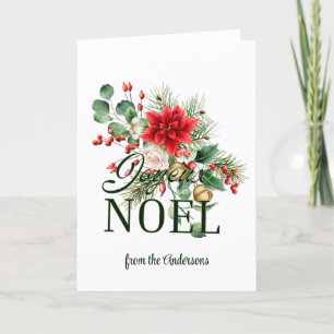 French Christmas Card Joyeux Noel