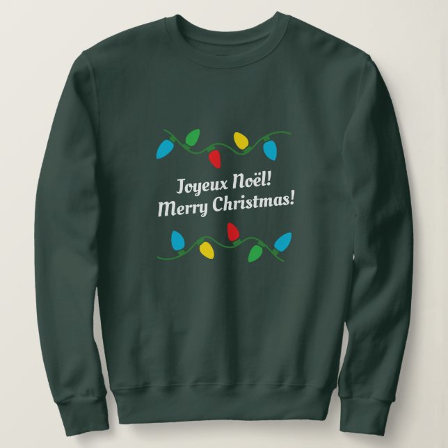 French Christmas Sweater /Joyeux Noël! (Design Front)