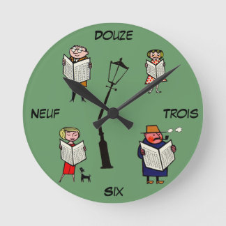 French Clock Vintage Reading Lampost