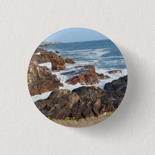 French coastline in Vendée 3 Cm Round Badge (Front)