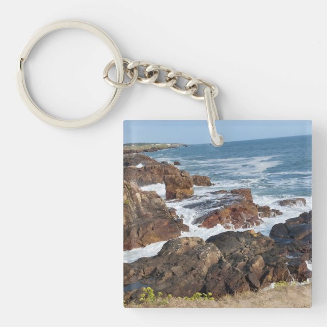 French coastline in Vendée Key Ring (Front)
