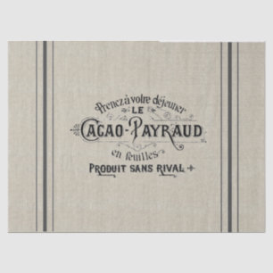 French Cocoa Grain Sack Tissue Paper