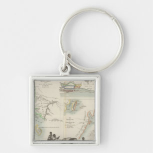 French Colonies in Africa Key Ring