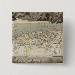 French colony Algeria 15 Cm Square Badge